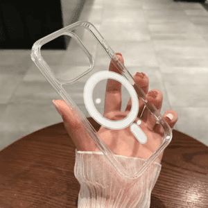MagSafe Wireless Charging Case for iPhone 15, iPhone 16, and iPhone 16 Pro Max - Transparent Shockproof Cover