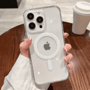 MagSafe Wireless Charging Case for iPhone 15, iPhone 16, and iPhone 16 Pro Max - Transparent Shockproof Cover