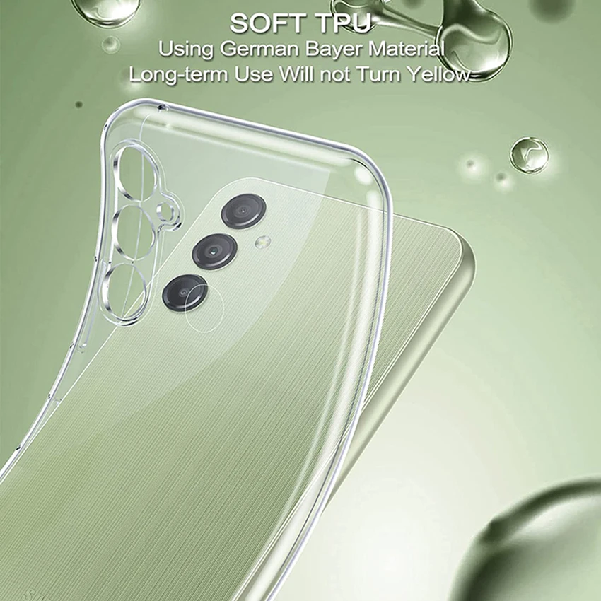 Clear Silicone Soft Case For Samsung Galaxy S22 S23 FE Ultra Plus A04 A14 A24 A34 A54 A13 A23 A33 A53 A73 Transparent Slim Shell