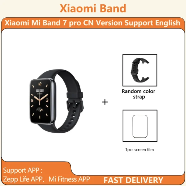 Xiaomi Mi Band 7 Pro Smart Bracelet kit Curved Screen GPS Blood Oxygen Monitoring
