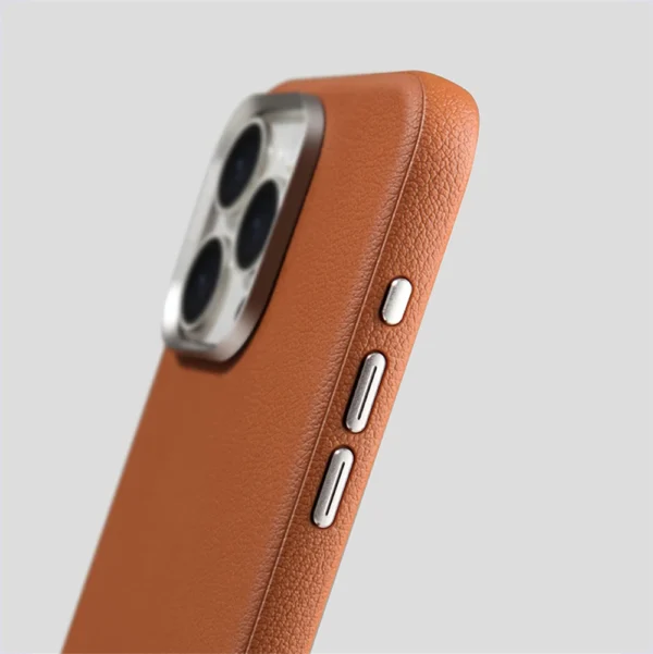 Luxury Business PU Leather Magnetic Case For iPhone 16 Plus 15 14 Pro Max Light Thin Magsafe Wireless Charge Shockproof Cover - Image 2